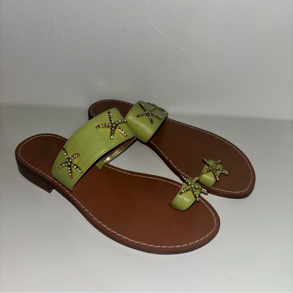 Carol Little Starfish Leather Sandals Size 7